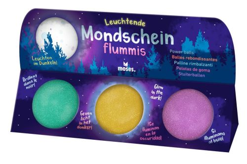 Leuchtende Mondscheinflummis (3er Set)