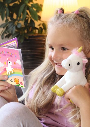 Kleines Einhorn sucht ein Zuhause - Buch und Kuscheltier im Set
