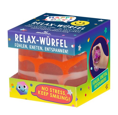 Happy Day Relax-Würfel Neon (grün, pink, lila oder orange)