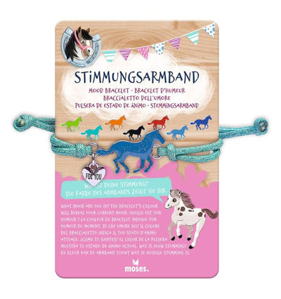 Pferde Stimmungsarmband- türkis oder lila