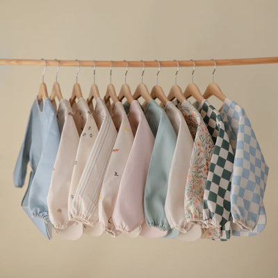 Mushi- Long Sleeve Bib - Retro Flowers
