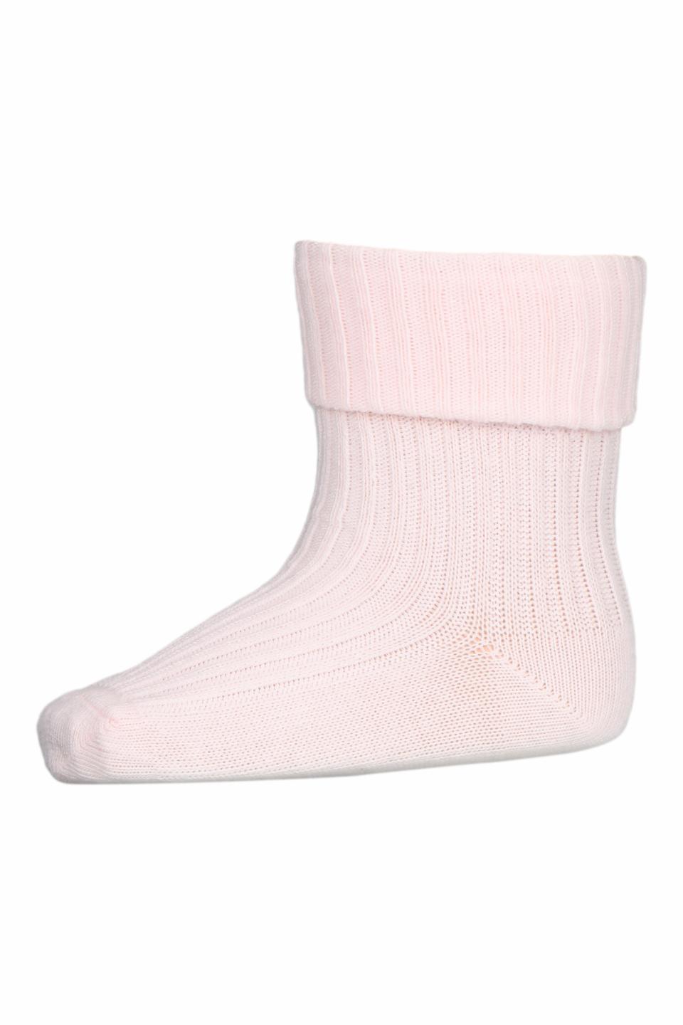 MP Denmark - Cotton rib baby socks - Pink Salt