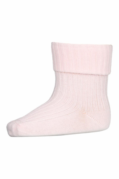 MP Denmark - Cotton rib baby socks - Pink Salt