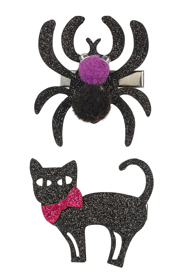 Haarklammern Sybil Spinne & Katze