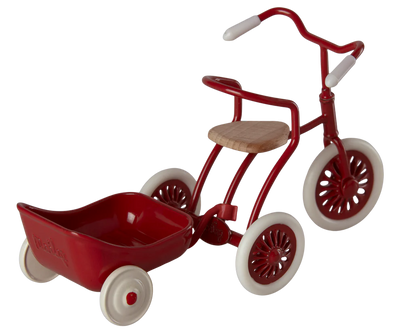 Maileg - Dreirad Anhänger, Maus -Rot
