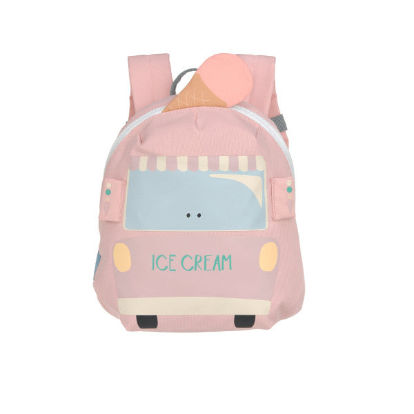 Kindergartenrucksack Tiny - Eiswagen, Rosa
