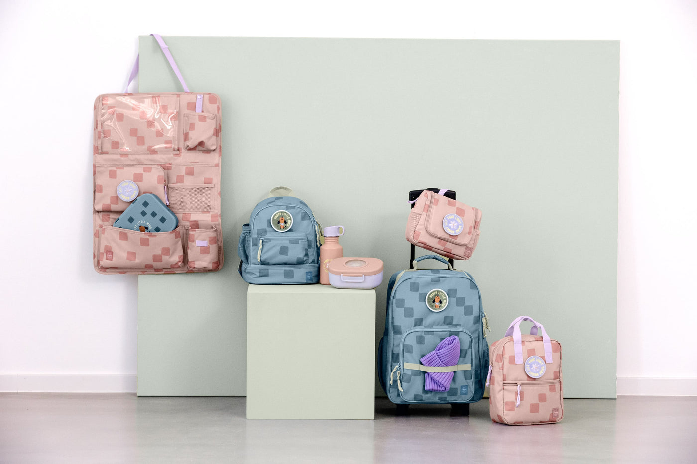 Lässig- Kindergartenrucksack Mini - Pattern Party, Blau