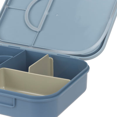 Lässig-Brotdose Kinder - Bento Lunchbox, Pattern Party Blau