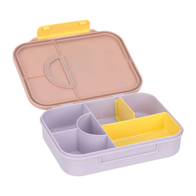 Lässig-Brotdose Kinder - Bento Lunchbox Pattern Party Rosa