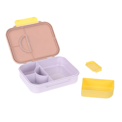 Lässig-Brotdose Kinder - Bento Lunchbox Pattern Party Rosa