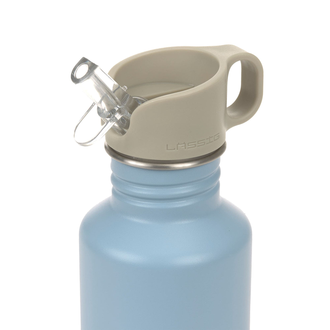 Lässig- Edelstahl Kinder Trinkflasche 500 ml - Pattern Party, Blau