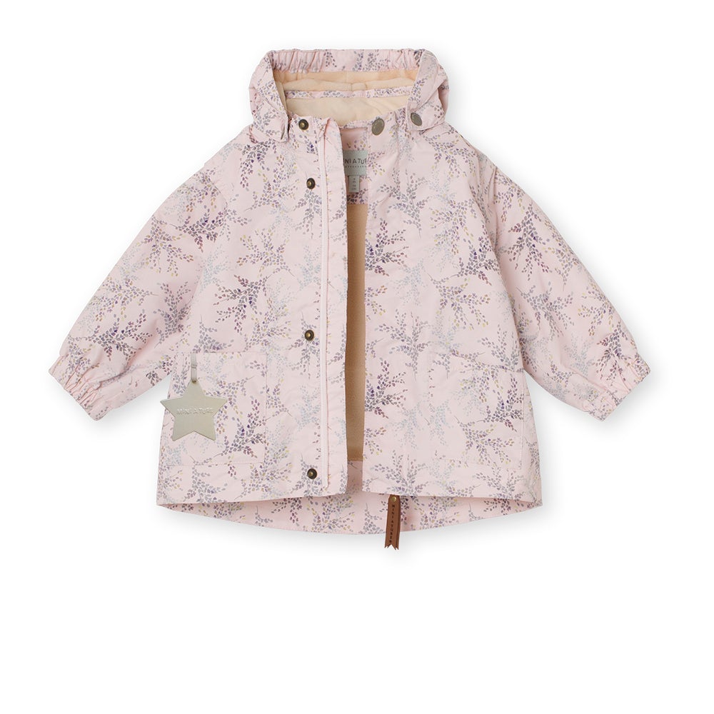 Mini A Ture - Anitha Jacket Fleece, M - PRINT Mauve Chalk