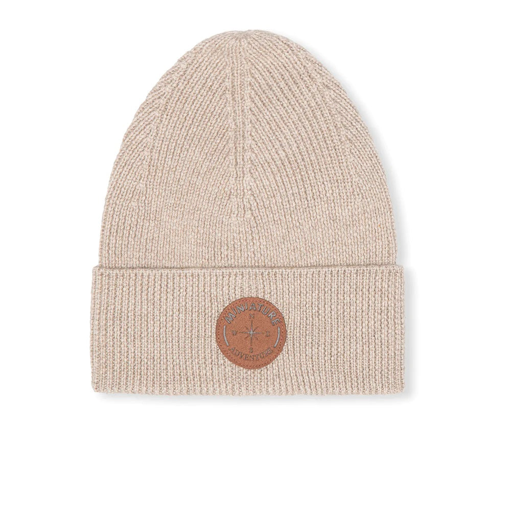 Mini A Ture - Boje beanie - Grey Brown