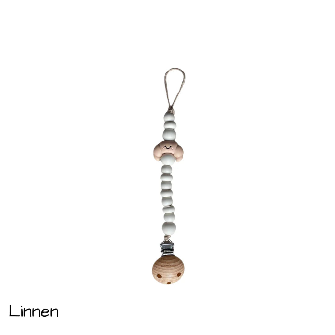 Chewies & more- Schnullerkette- Croissant- Linnen