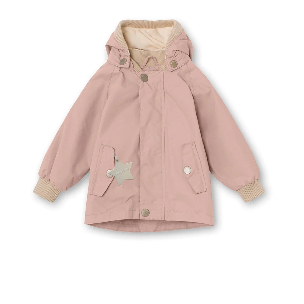 Mini A Ture - Wally fleece lined spring jacket. GRS - Rose Smoke