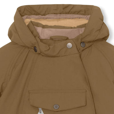 Mini A Ture-Wang fleece lined winter jacket. GRS-Wood
