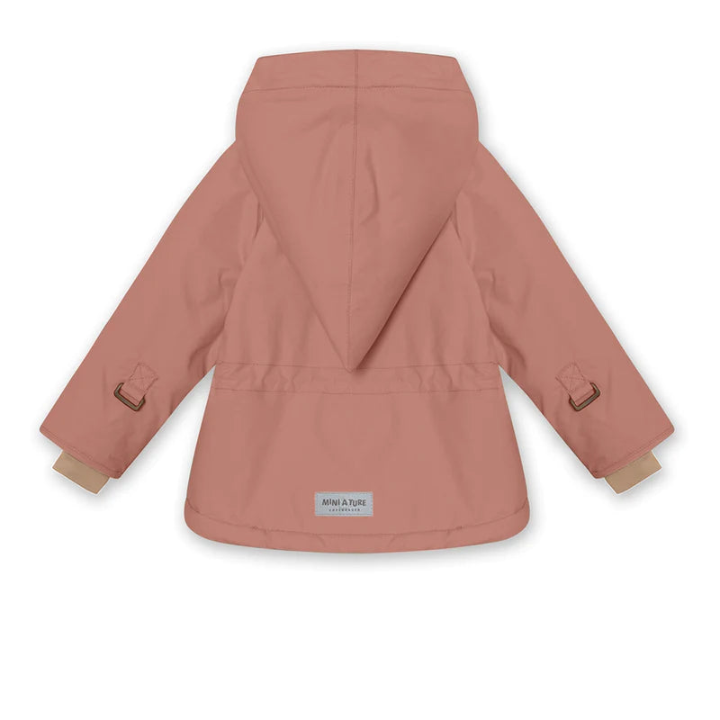 Mini A Ture-Wally fleece lined winter jacket. GRS-Wood Rose