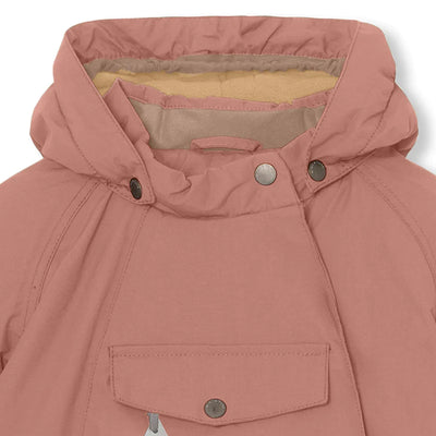 Mini A Ture-Wally fleece lined winter jacket. GRS-Wood Rose