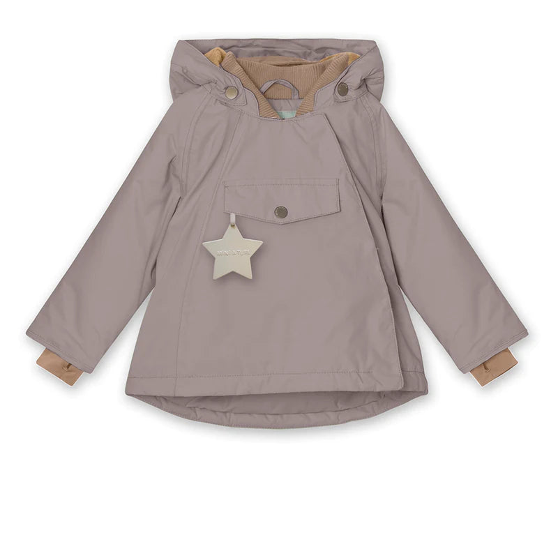 Mini A Ture-Wang fleece lined winter jacket. GRS-Zinc Purple