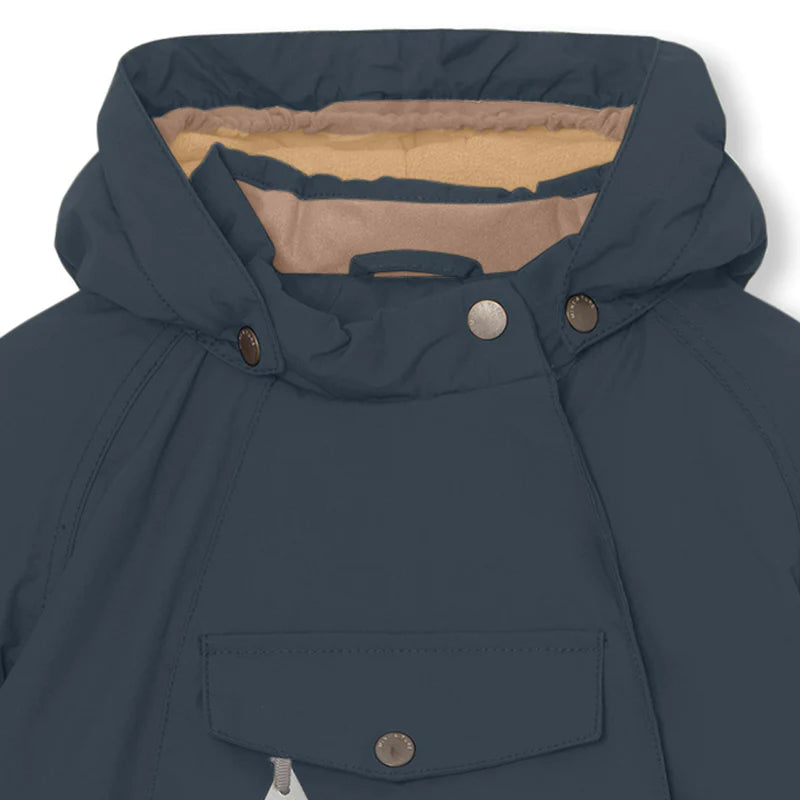 Mini A Ture-Wang fleece lined winter jacket. GRS-Blue Nights