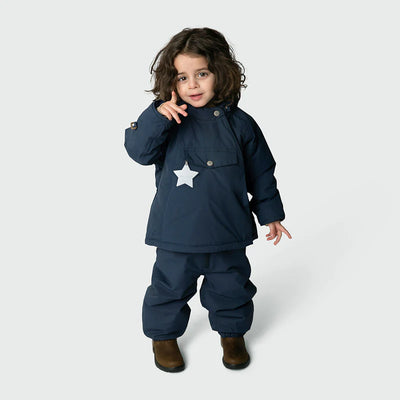 Mini A Ture-Wang fleece lined winter jacket. GRS-Blue Nights