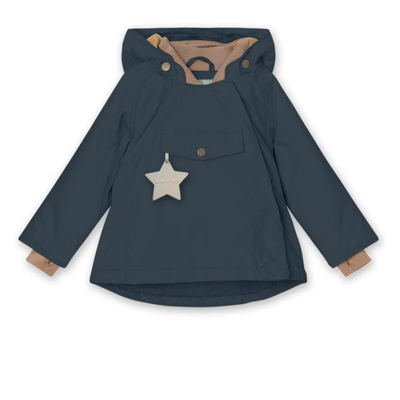 Mini A Ture-Wang fleece lined winter jacket. GRS-Blue Nights