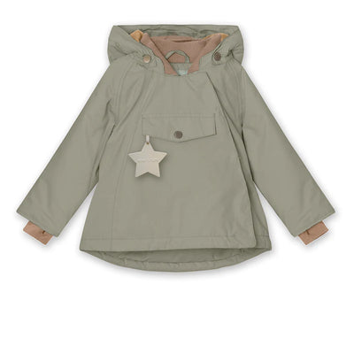 Mini A Ture-Wang fleece lined winter jacket. GRS-Vert