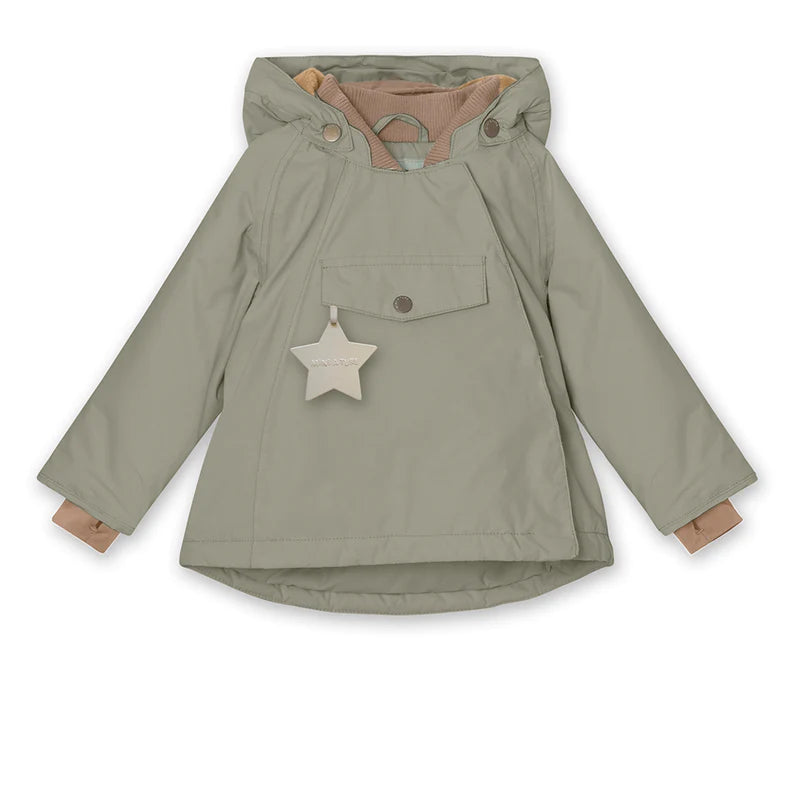 Mini A Ture-Wang fleece lined winter jacket. GRS-Vert