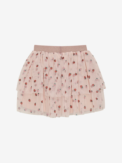 Minymo-Skirt w. Glitter AOP-Spanish Villa