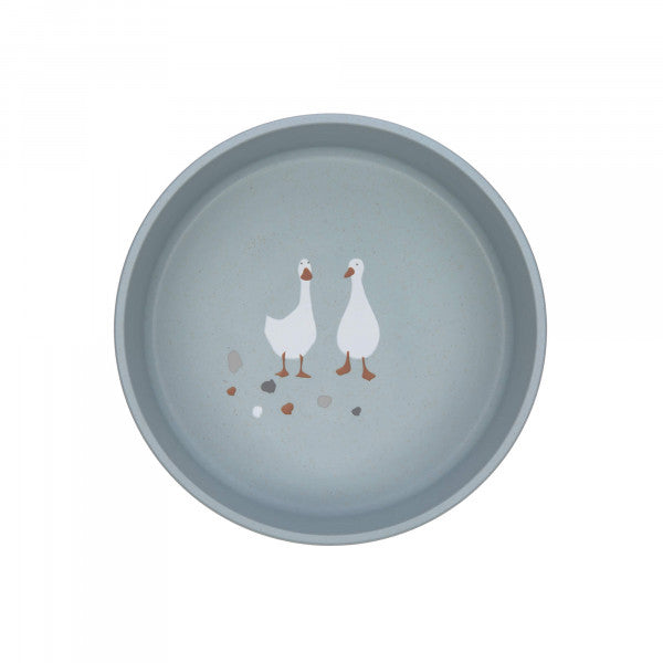 Bowl PP/Cellulose Tiny Farmer Sheep/Goose blue