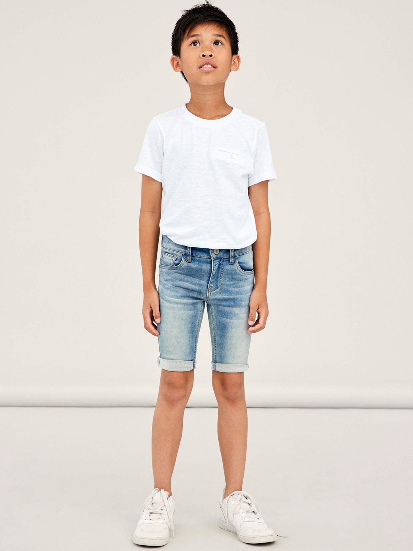 name it - NKMTHEO XSL DNM SW L SHORTS 5799-TH NOOS - Light Blue Denim