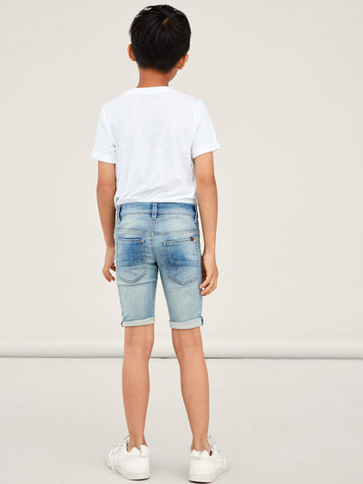 name it - NKMTHEO XSL DNM SW L SHORTS 5799-TH NOOS - Light Blue Denim