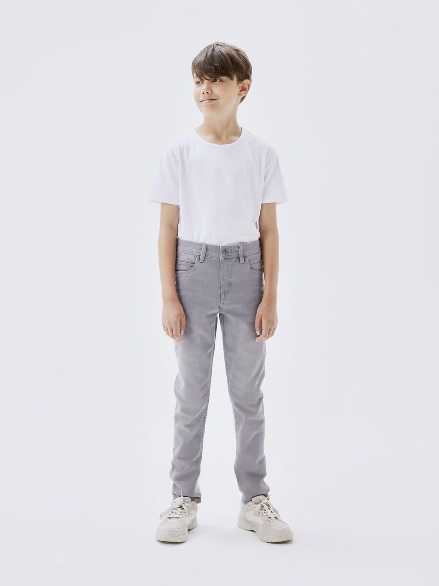 NKMSILAS XSLIM JEANS 2002-TX NOOS - Medium Grey  Denim