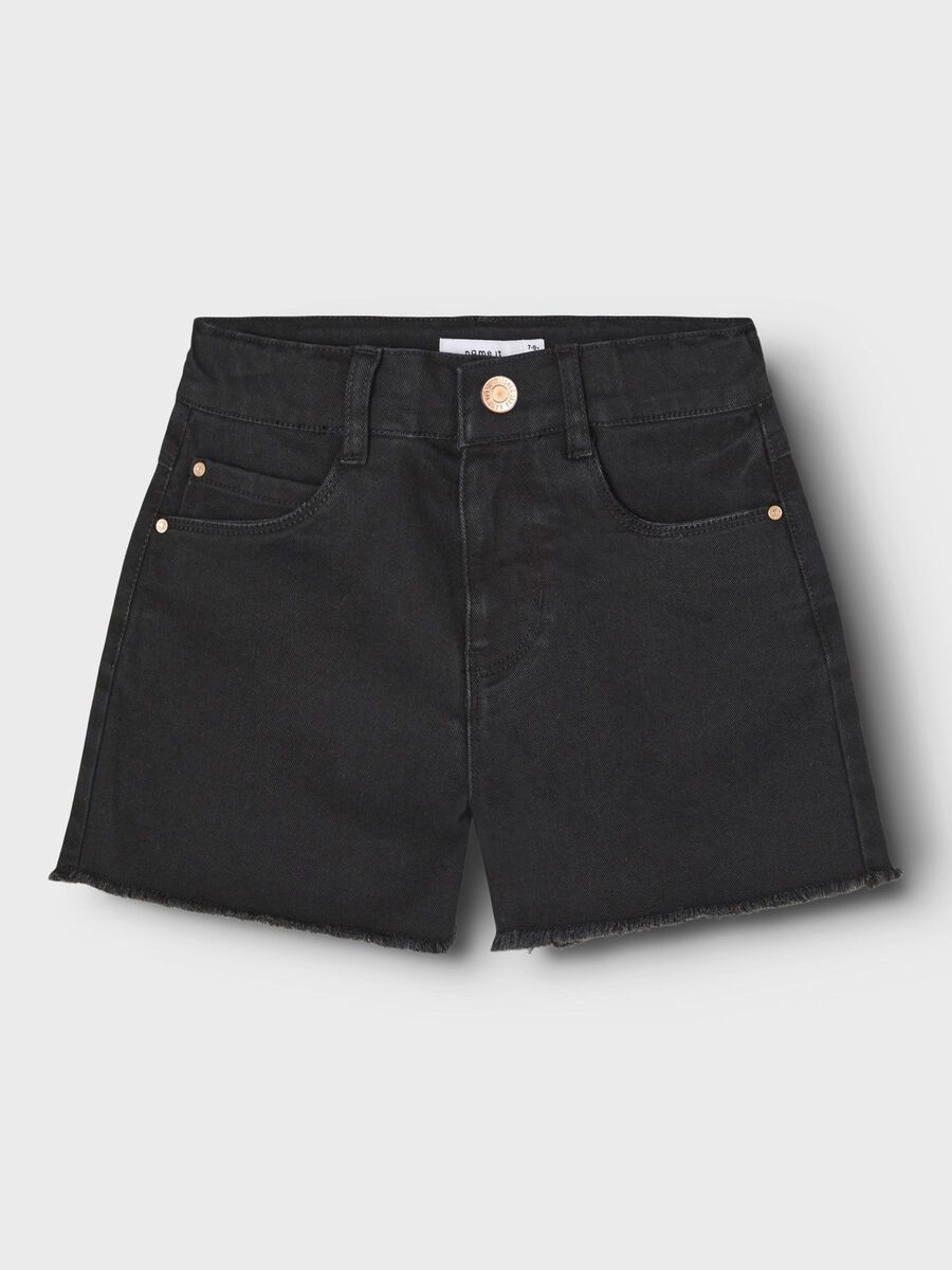 Name it-NKFROSE HW MOM  DNM SHORTS 8222-YA NOOS-Black Denim