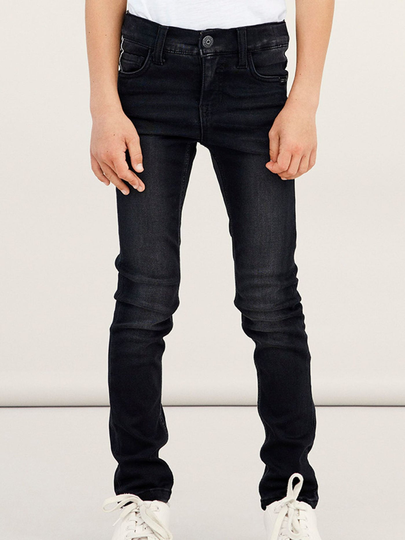 name it - NKMTHEO DNMCLAS PANT NOOS - Black Denim