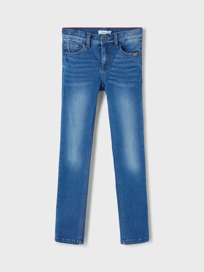 name it - NKMTHEO DNMCLAS PANT NOOS - Medium Blue Denim