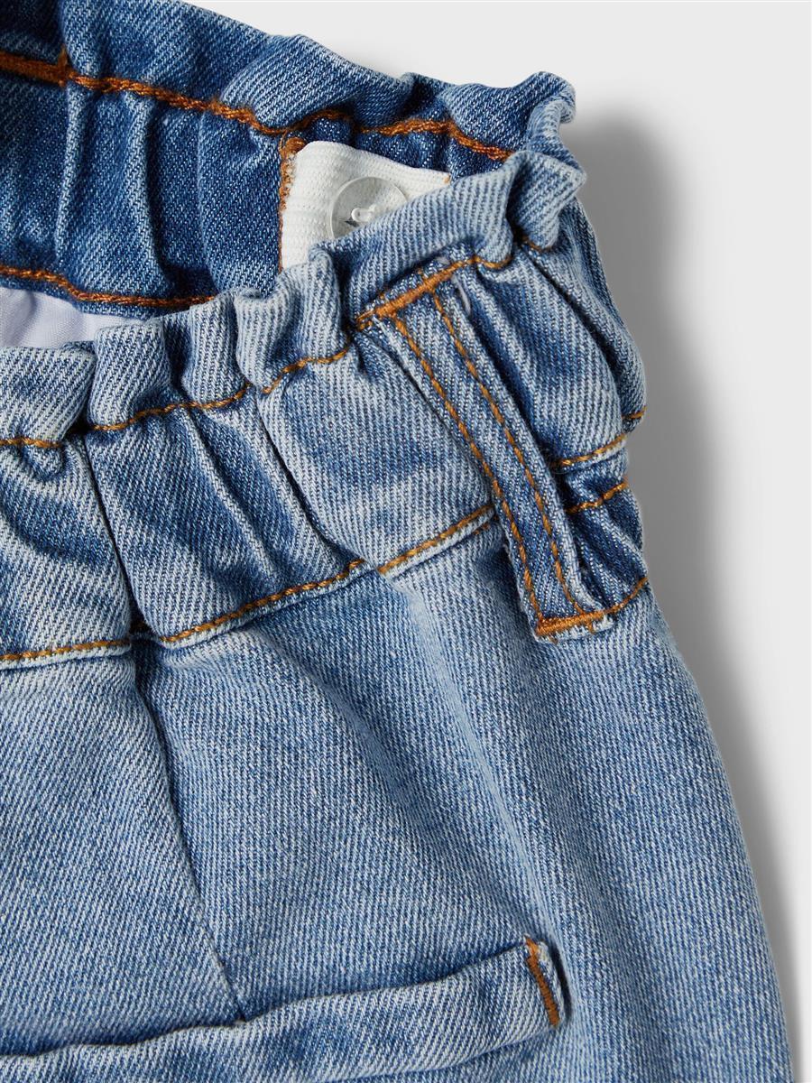 name it - NKFBELLA DNMTAZZA HW SHORTS NOOS - Light Blue Denim