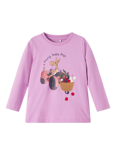 name it - NMFNAFFE LS TOP BOX - Smoky Grape