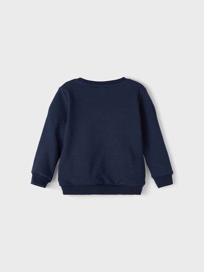 name it - NMFNIDA LIGHT SWEAT BOX BRU - Dark Sapphire