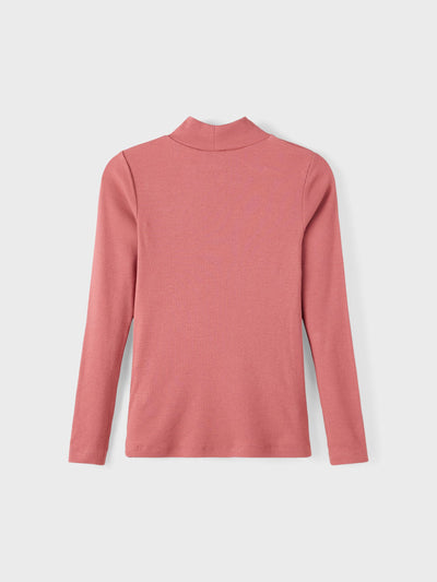 name it - NKFNAKAL LS ROLLNECK TOP NOOS - Mauvewood