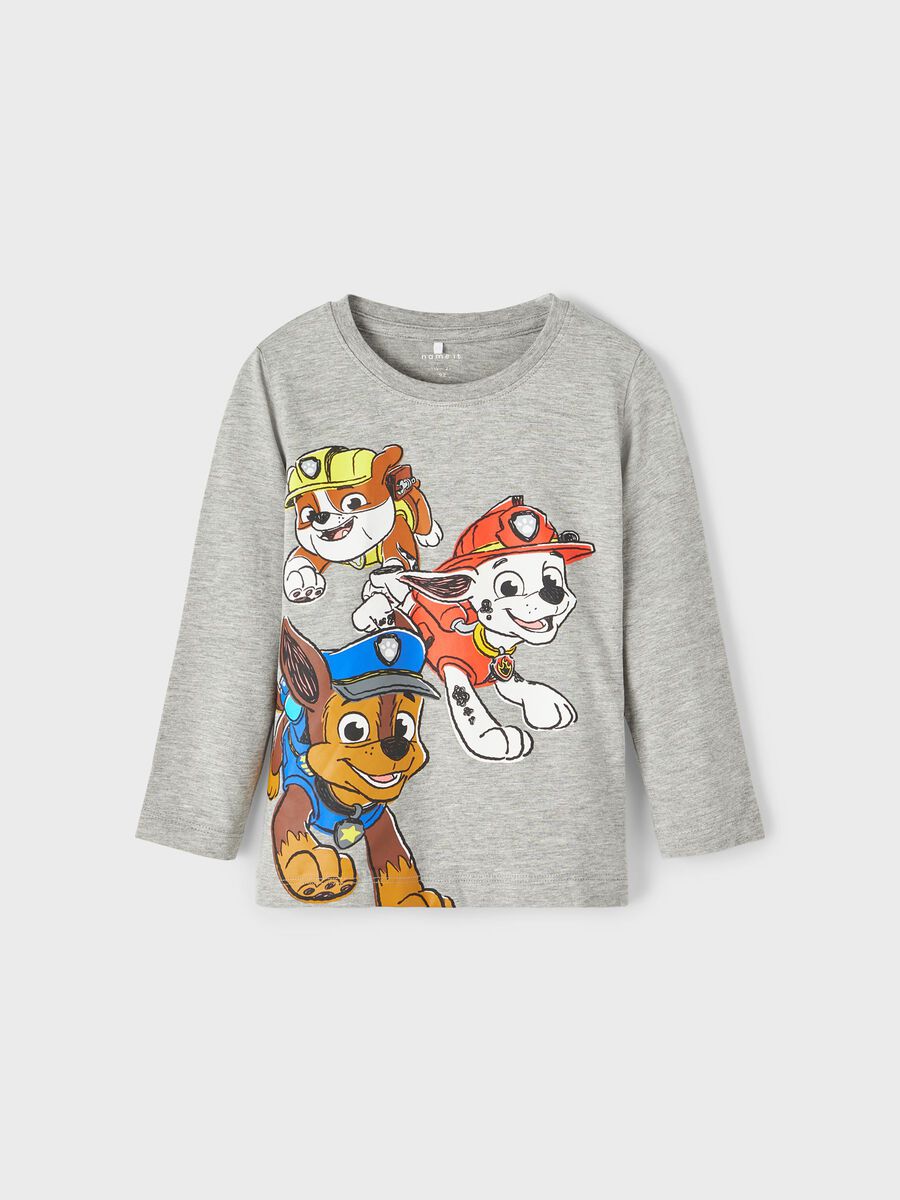 name it - NMMODMU PAWPATROL LS TOP VDE - Grey Melange