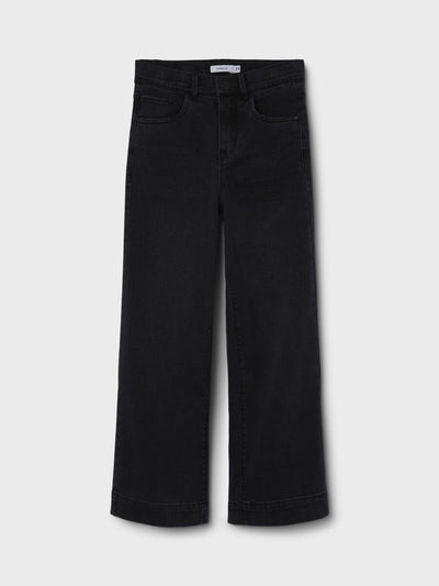 name it - NKFROSE HW WIDE JEANS 1356-ON NOOS - Black Denim
