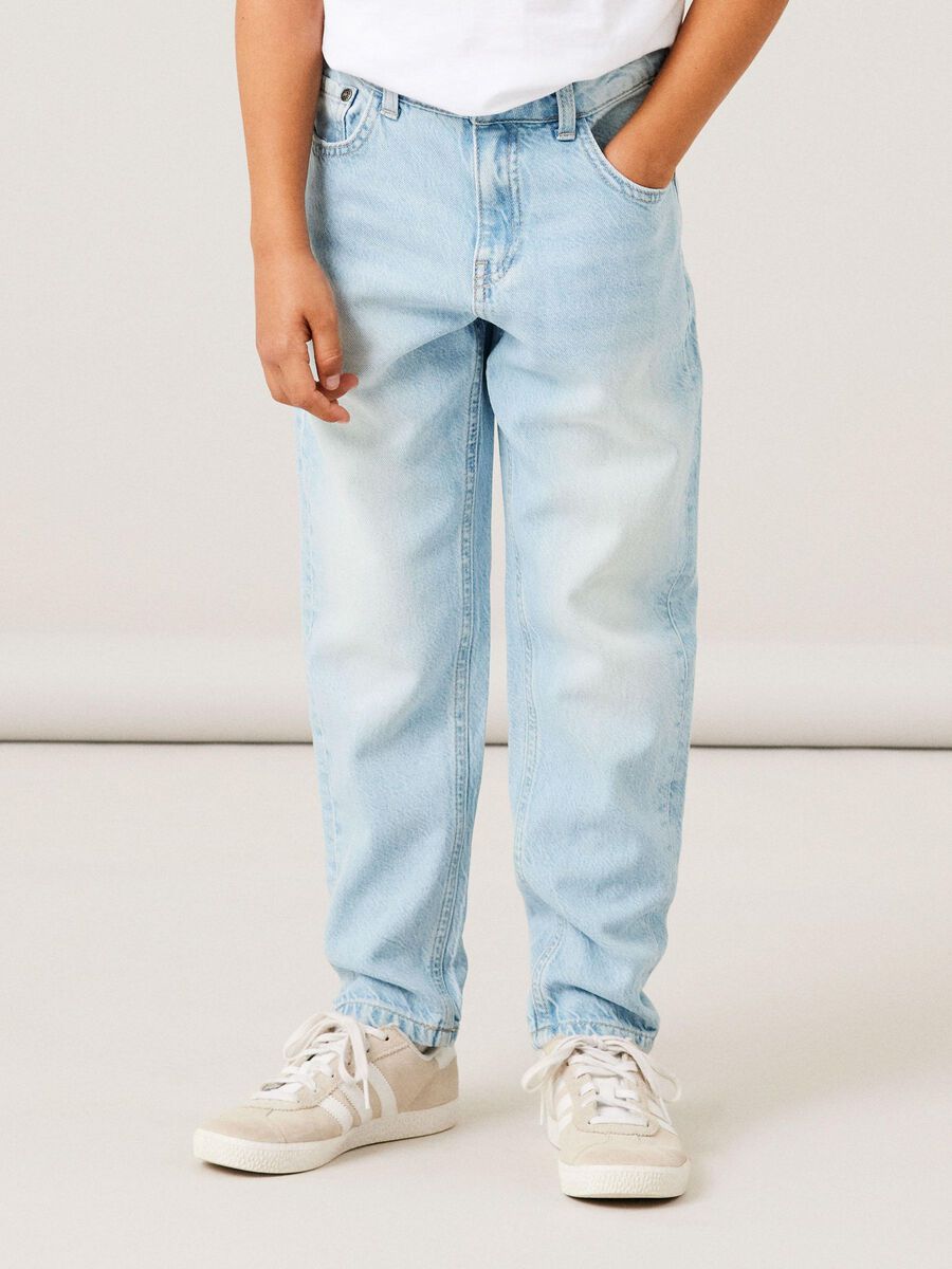 name it - NKMBEN TAPERED JEANS 5511-OY NOOS - Light Blue denim