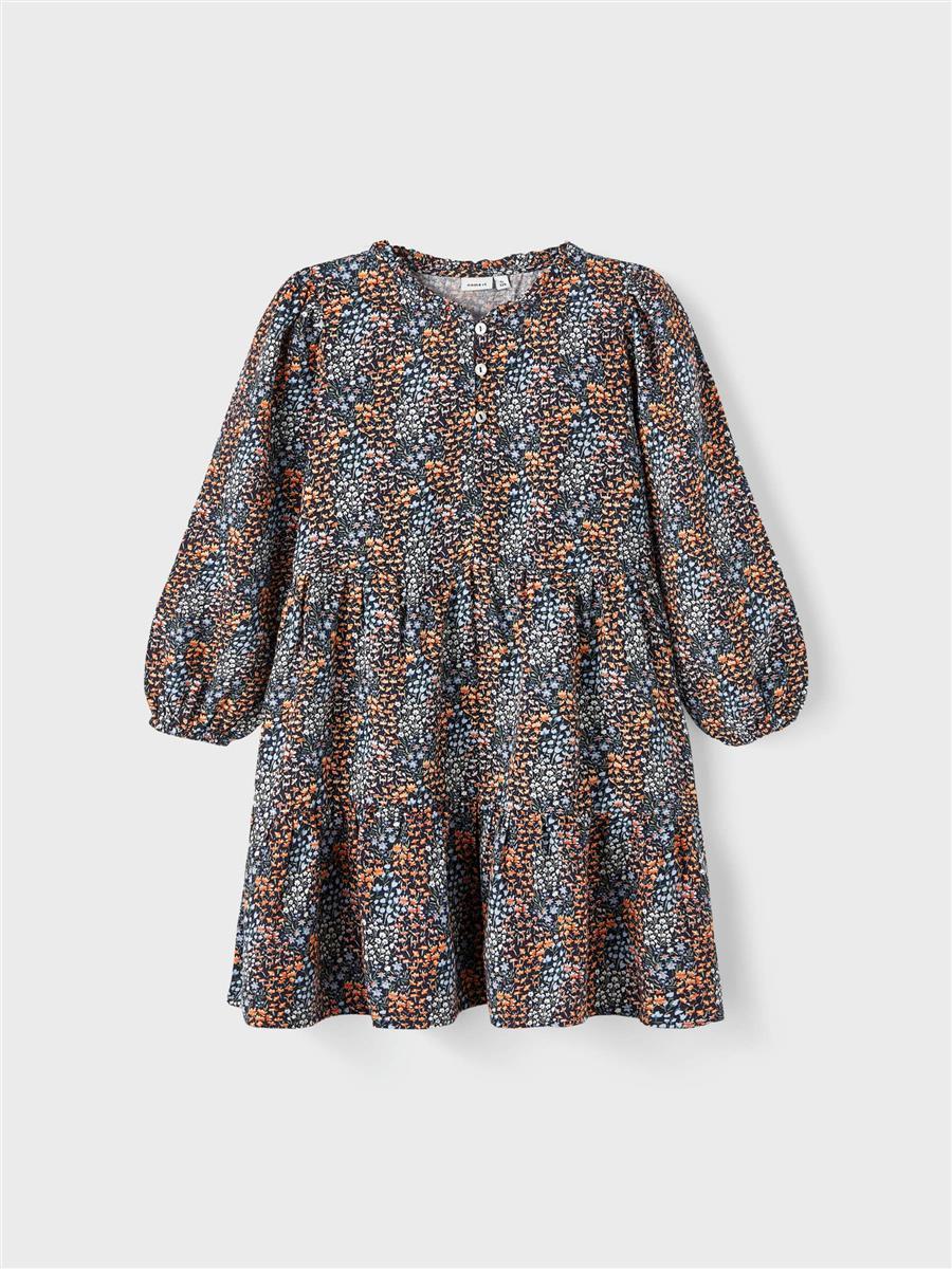 name it - NKFTAMMI LS DRESS - Dark Sapphire