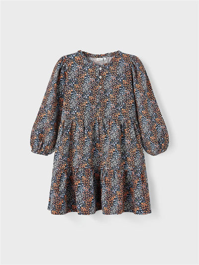 name it - NKFTAMMI LS DRESS - Dark Sapphire