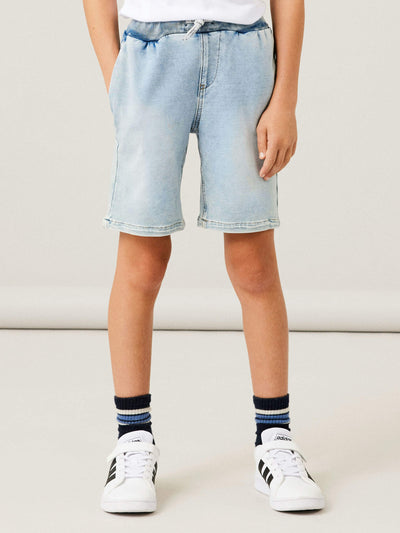 name it - NKMRYAN JOGGER DNM L SHORTS 6770-BO NOOS - Light Blue Denim