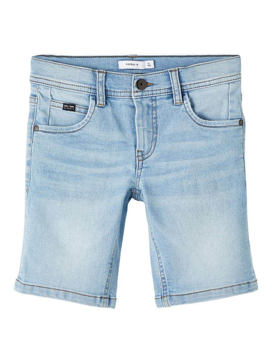 name it - NKMRYAN DNMATHRIS LONG SHORTS TB - Light Blue Denim