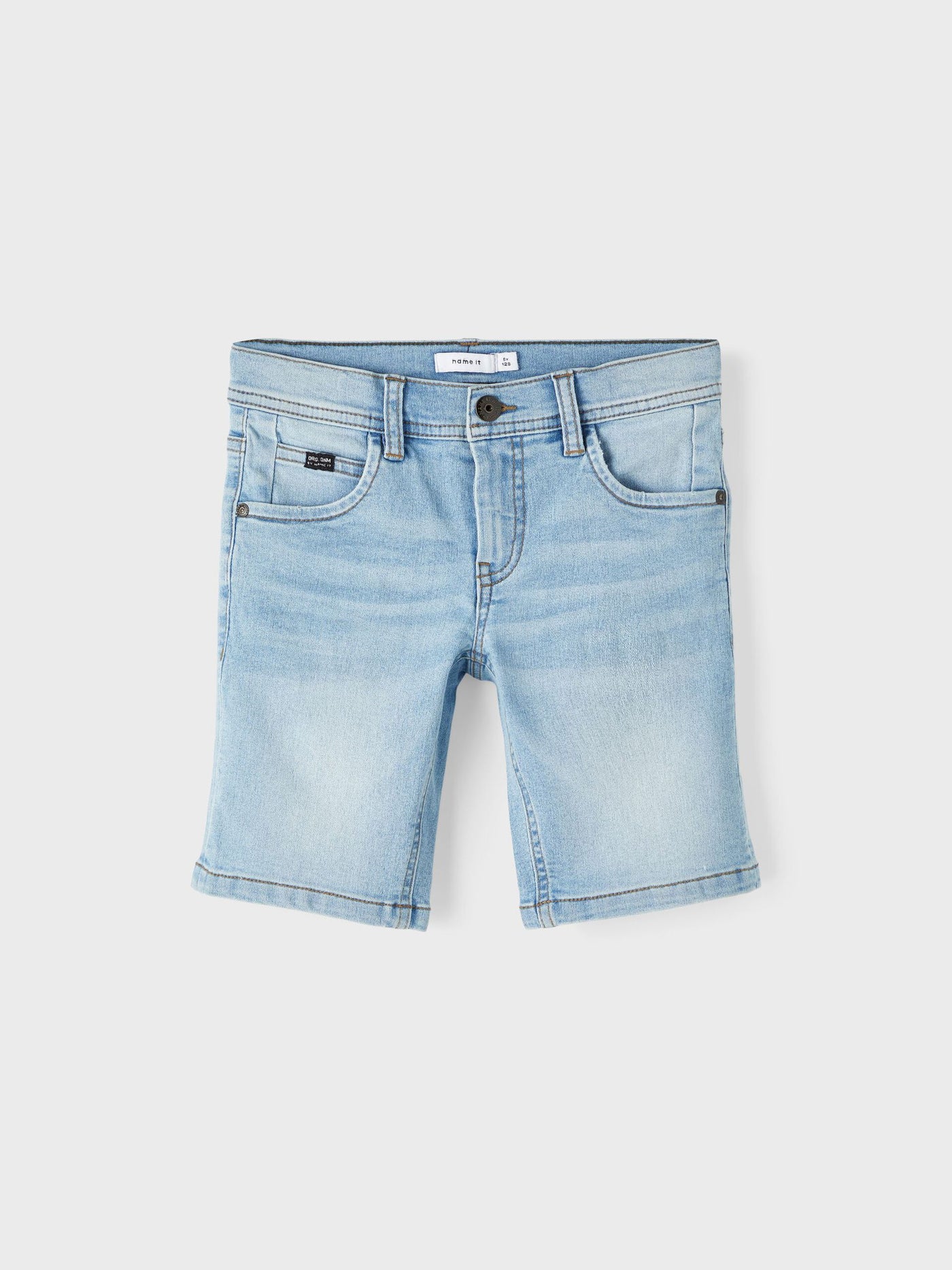 name it - NKMRYAN DNMATHRIS LONG SHORTS TB - Light Blue Denim