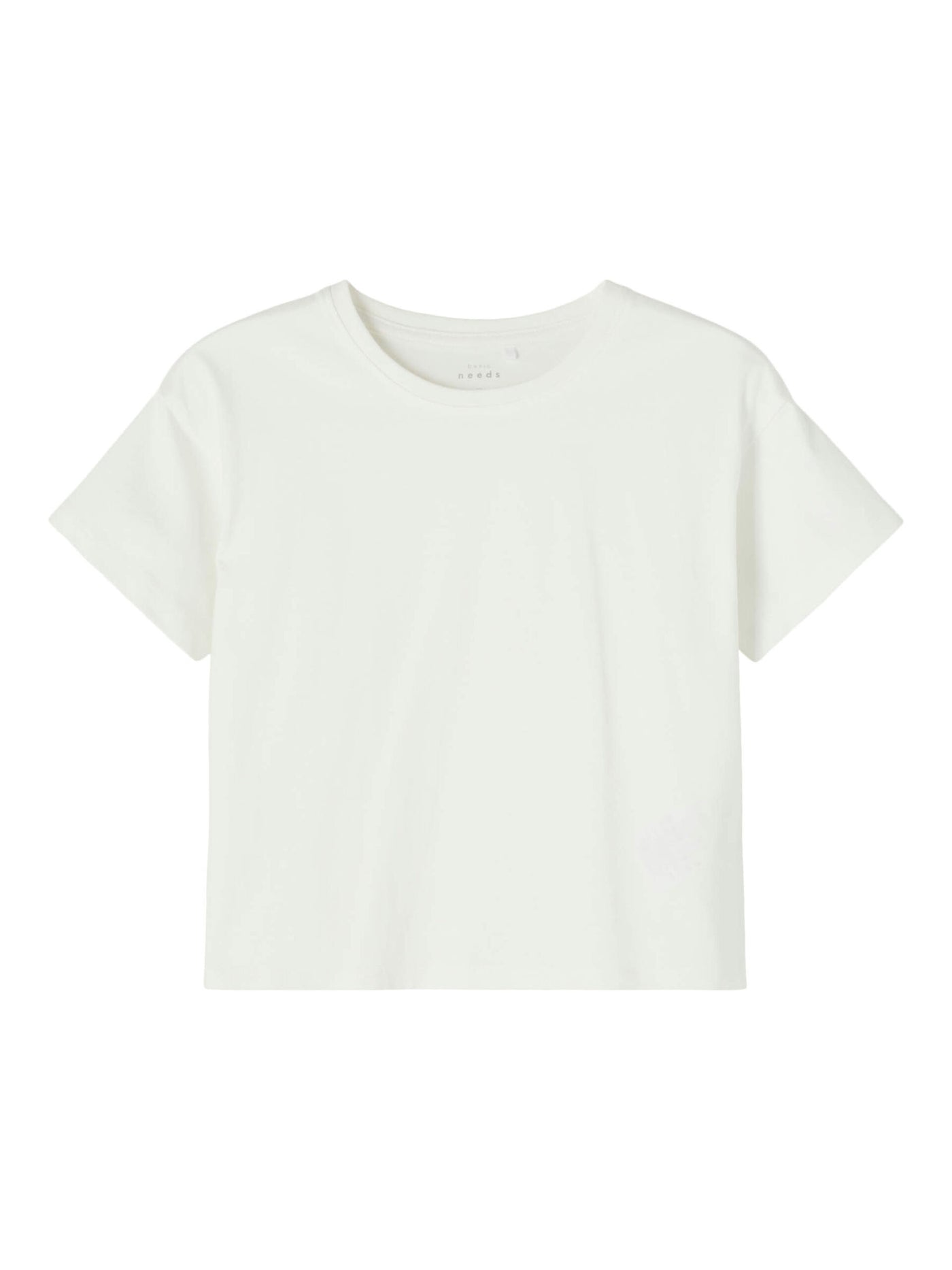 name it - NKFVITA SS SHORT BOXY TOP F1 - Bright White