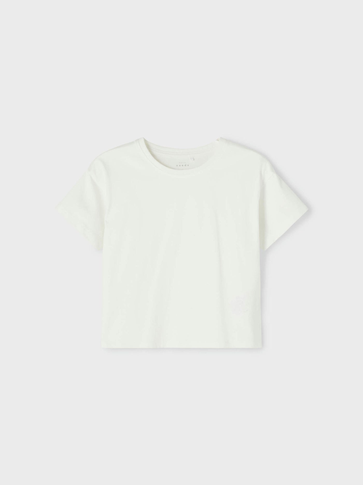 name it - NKFVITA SS SHORT BOXY TOP F1 - Bright White